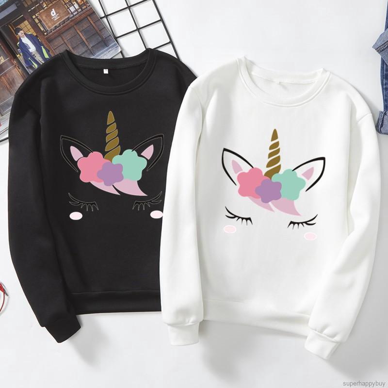 Áo Sweater Nữ Tay Dài In Hình Hoạt Hình Dễ Thương | BigBuy360 - bigbuy360.vn