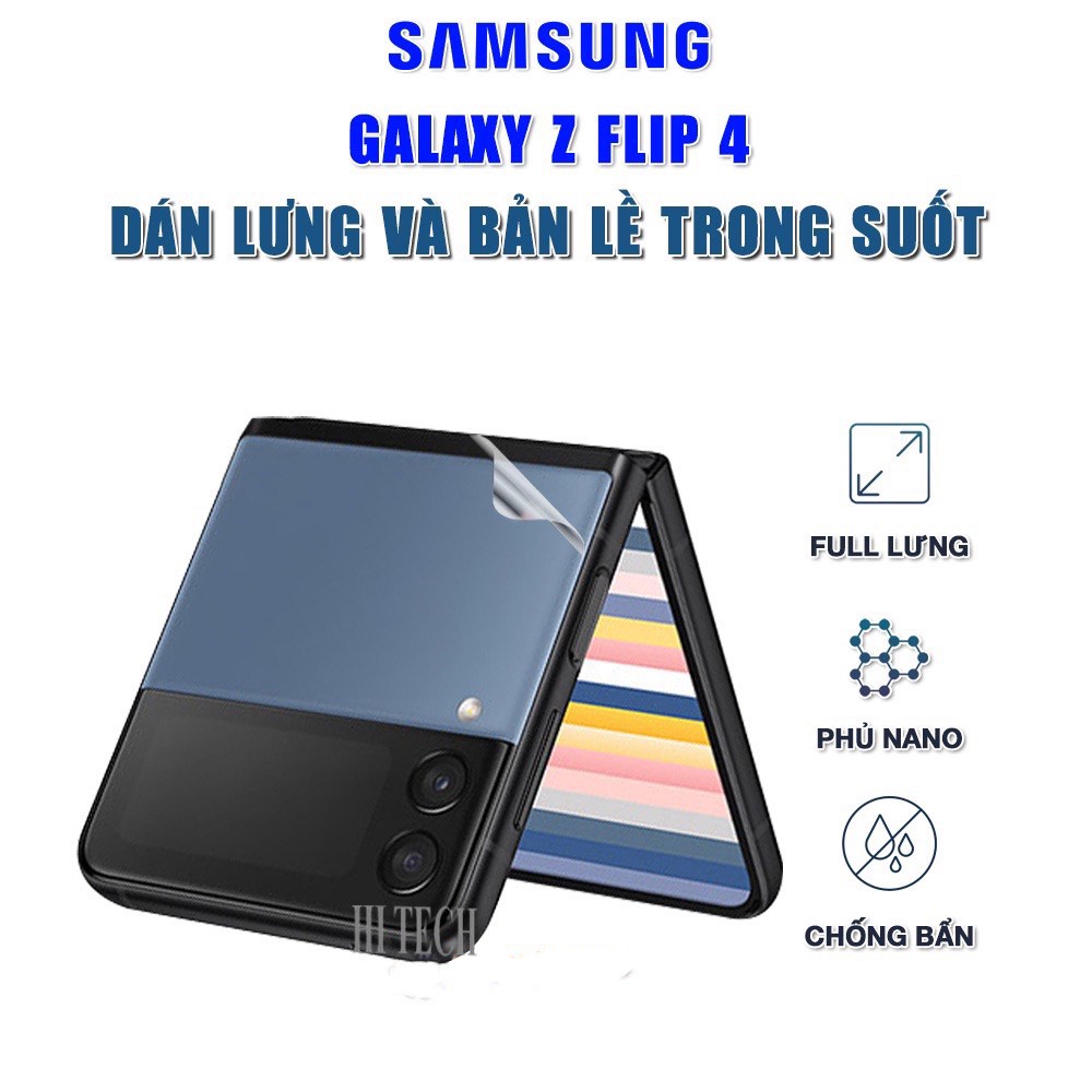 Dán màn hình Samsung Z Flip 4 full màn dẻo trong suốt PPF tự phục hồi vết xước – Dán dẻo Samsung Galaxy Z Flip 4
