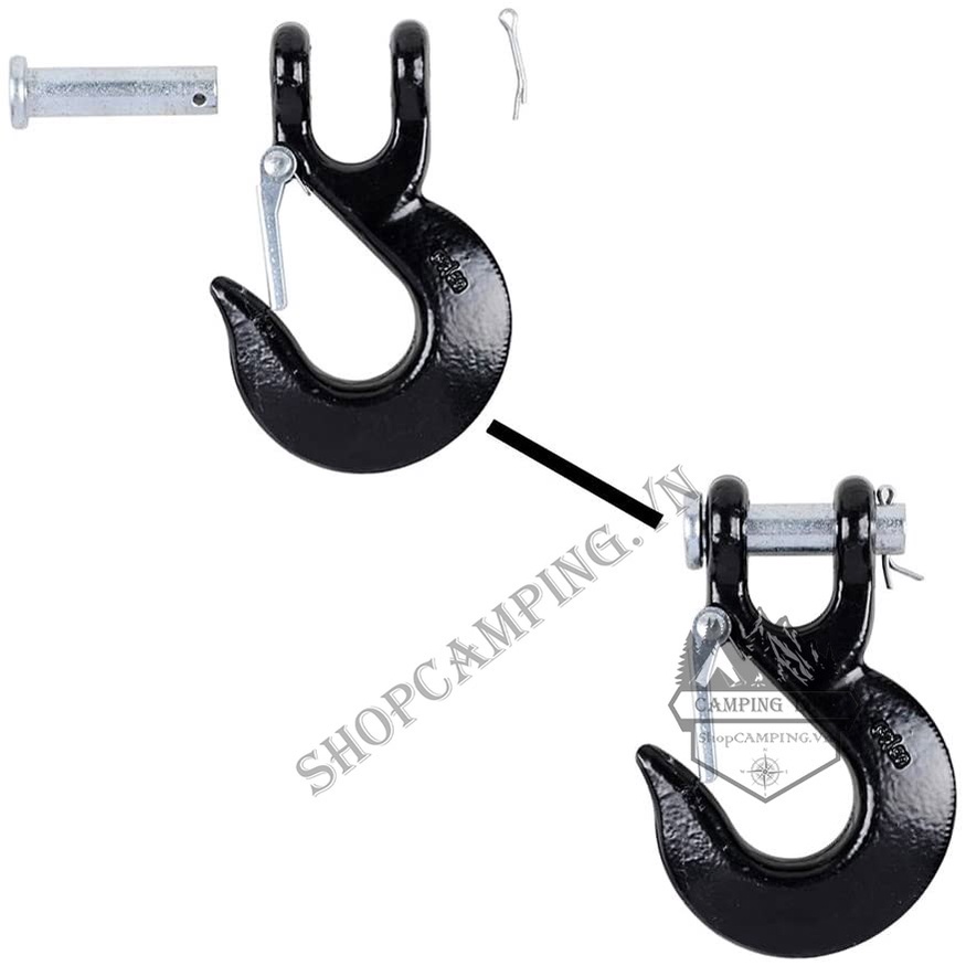 Móc Đầu Dây Cáp Tời Chuyên Dụng Cho Xe Bán Tải ,SUV Địa Hình Offroad 3/8&quot;