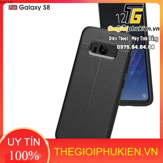 Ốp lưng Samsung S8 silicon giả da Auto Focus