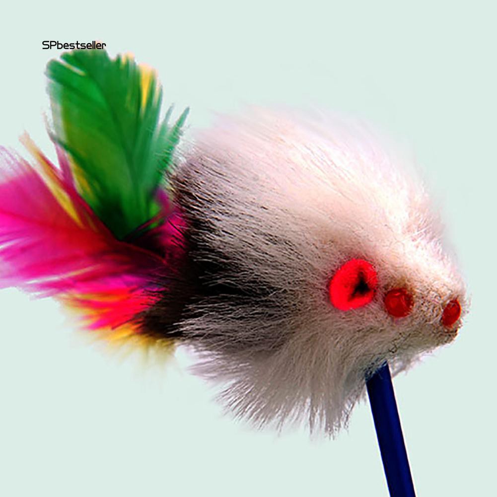 Đồ chơi hình chuột lật đật mini bằng nhựa cho mèo dễ thương