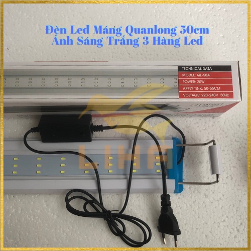 Led Máng Quanlong QL50A (20W-50cm) - Đèn Led Cho Hồ Thuỷ Sinh, Hồ Cá