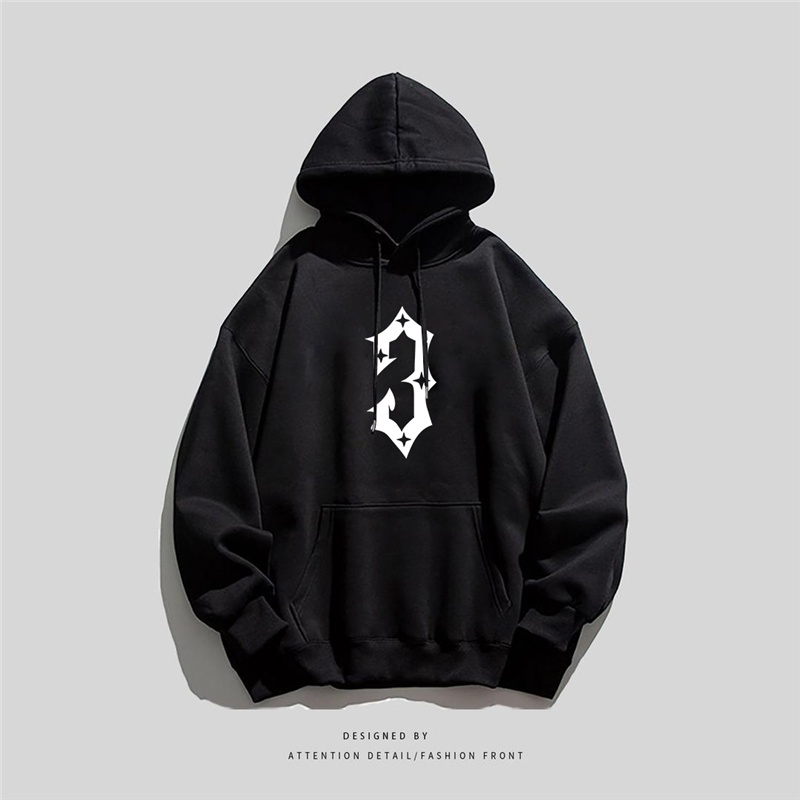 NRVP Áo Khoác Hoodie Tay Dài Dáng Rộng In Họa Tiết Phong Cách Hàn Quốc Dành Cho Nam Nữ