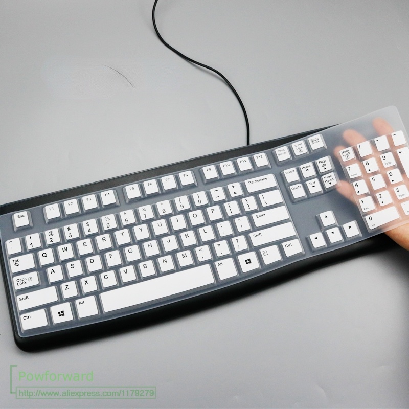 Miếng Silicon Bọc Bàn Phím Máy Tính Chống Bụi Có Thể Giặt Lại Cho Logitech Mk120 K120
