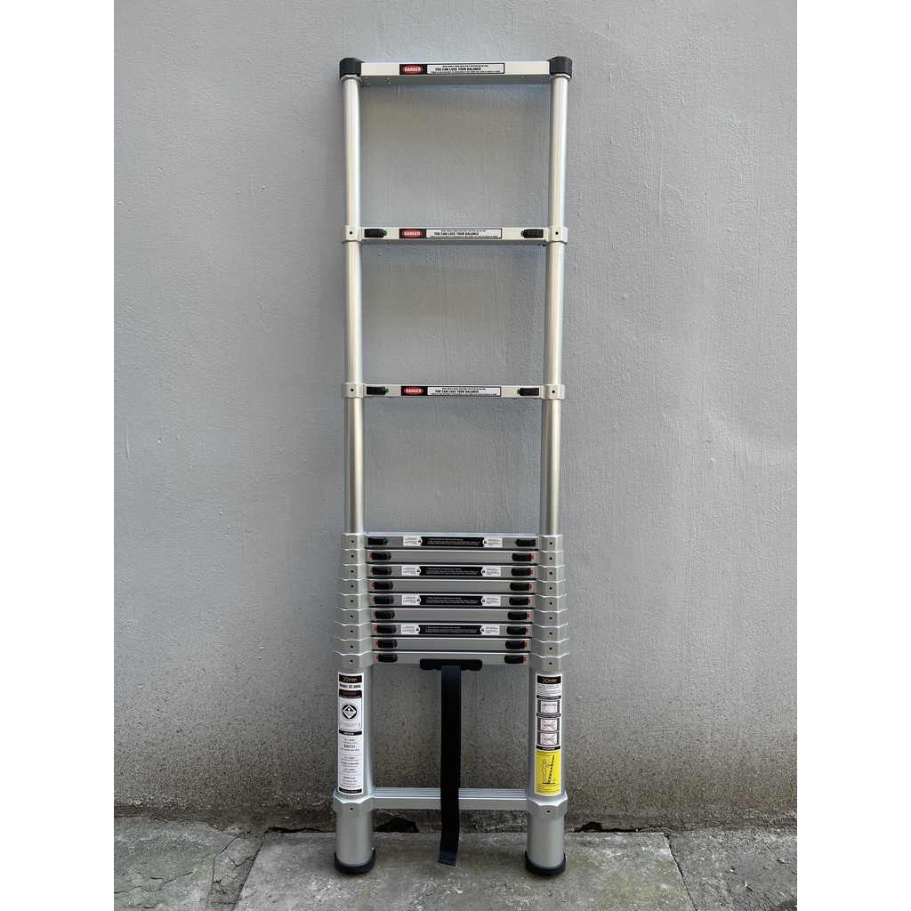 Thang Nhôm Rút Gọn Xstep XT-380 3m8 USA đai nhôm - bậc nhôm - ống nhôm cao cấp