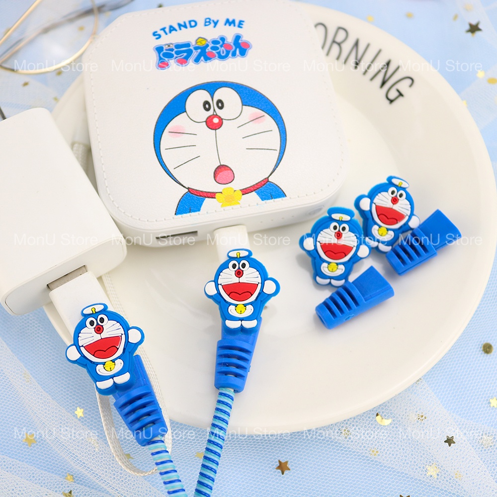 Phụ kiện bảo vệ đầu sạc, tai nghe, dây điện,... hình DORAEMON DOREMON dễ thương cute MON0030