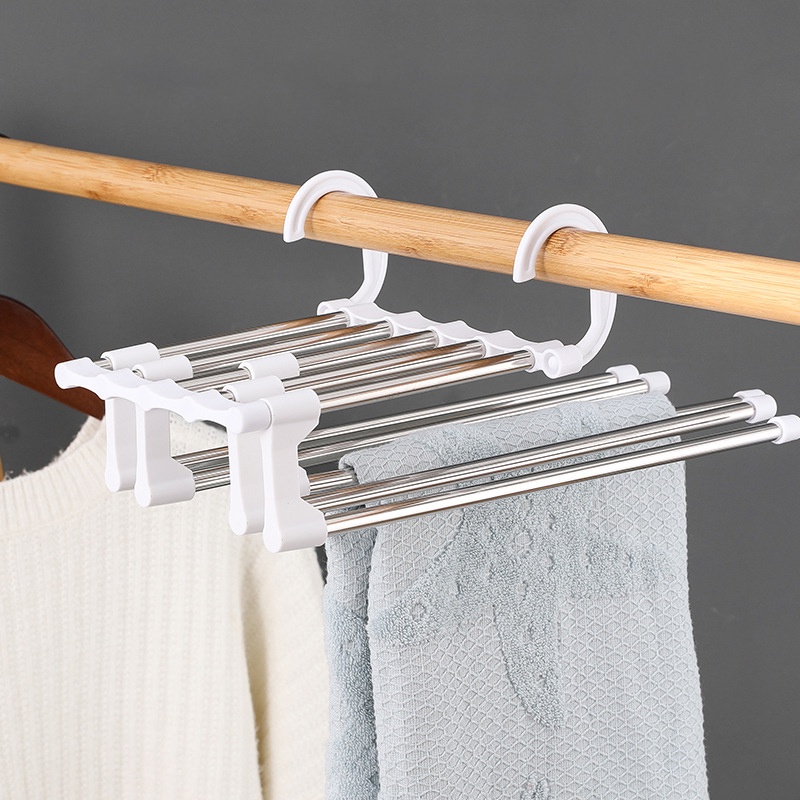Móc treo quần áo hiện đại Cây treo đồ Mắc áo inox gấp gọn