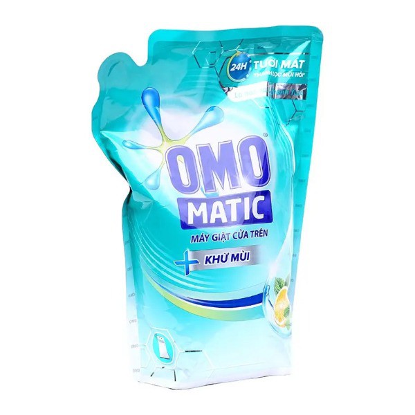 Nước Giặt OMO Matic Khử Mùi Cho Máy Giặt Cửa trên (bịch 2.3kg)