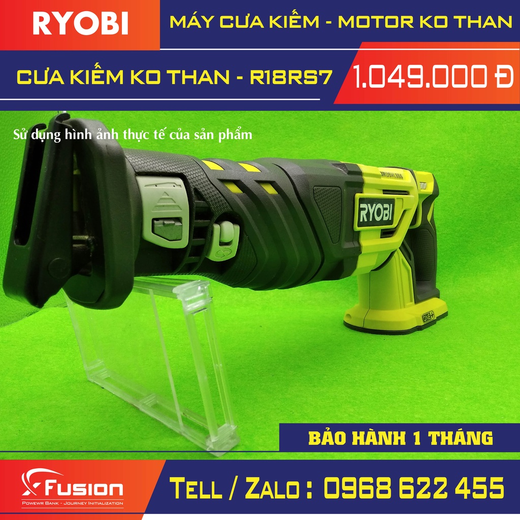 Bộ máy cưa kiếm ryobi