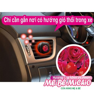 NƯỚC HOA KHỬ MÙI LÀM THƠM XE HƠI HƯƠNG CHERRY VÀ HOA HỒNG