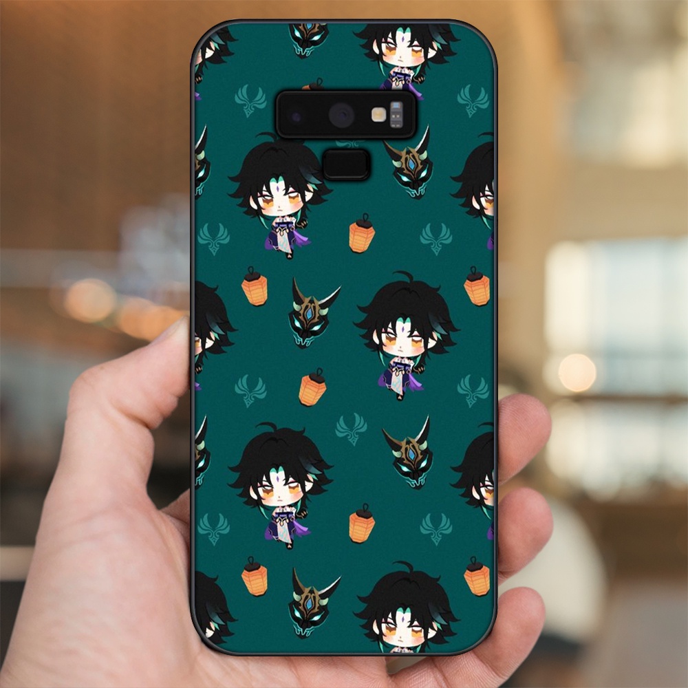 Ốp lưng Samsung Note 9 viền đen in hình Xiao Genshin Impact