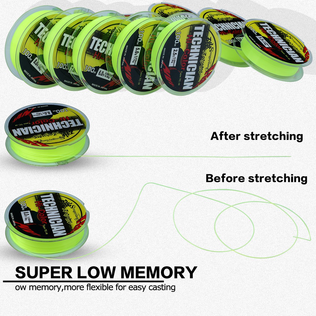 Cuộn dây câu cá Sougayilang Fluorocarbon 13-43LB 0.2-0.5mm 100M