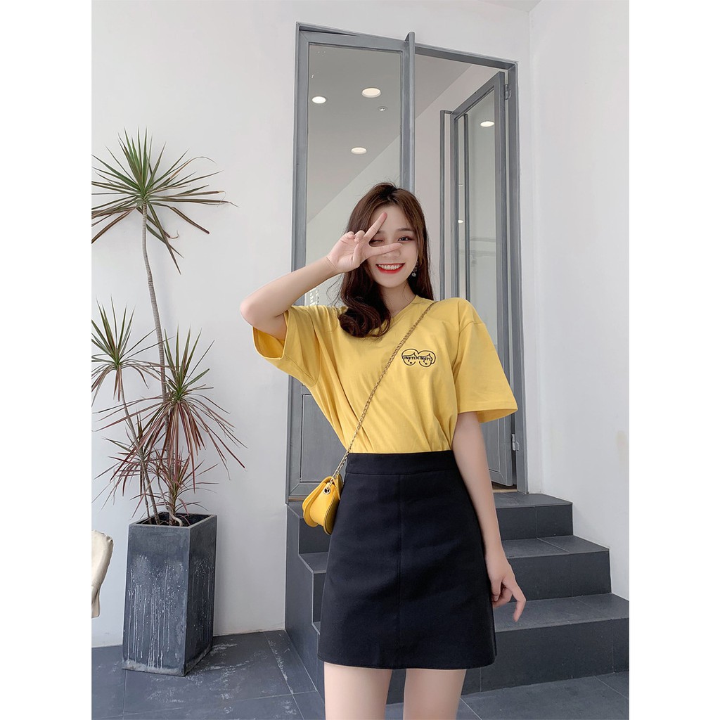 VÁY CHỮ A LƯNG CAO 4 MÀU NGỌT NGÀO PHONG CÁCH ULZZANG - PASTEL SKIRT