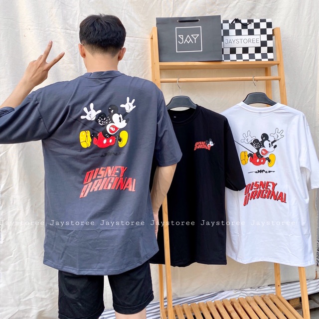 ÁO THUN TAY LỠ MICKEY DISNEY ❤️ UNISEX NAM NỮ 🧸FREESHIP🧸 | BigBuy360 - bigbuy360.vn