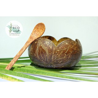 Chén Gáo Dừa Hoa Văn ECO CRAFT