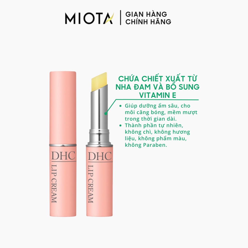 Son dưỡng môi DHC Lip Cream 1,5g, dưỡng ẩm, làm mềm môi, ngừa thâm môi