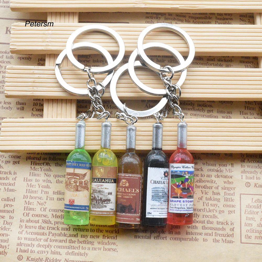 Móc khóa tạo hình chai bia sáng tạo