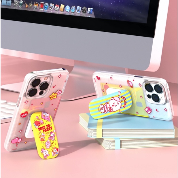 Ốp điện thoại trong suốt kèm ngăn đựng thẻ 13 BT21 cho IPhone13 13PRO MAX 13MINI IPhone12 12PRO IPhone11 iPhone X/S