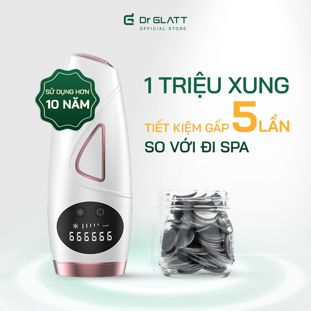 Máy triệt lông mini công nghệ mới triệt lông vĩnh viễn DR GLATT IPL 2.0