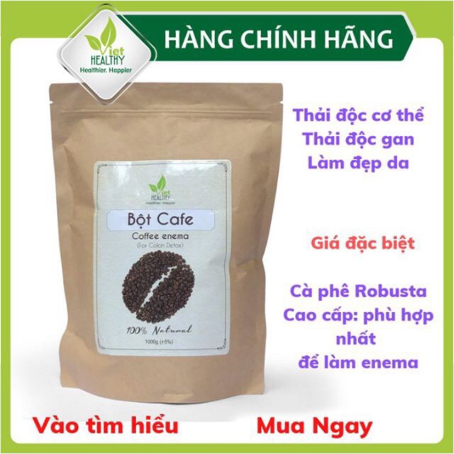 Cà phê hữu cơ thải độc đại tràng Enema 1000g | BigBuy360 - bigbuy360.vn