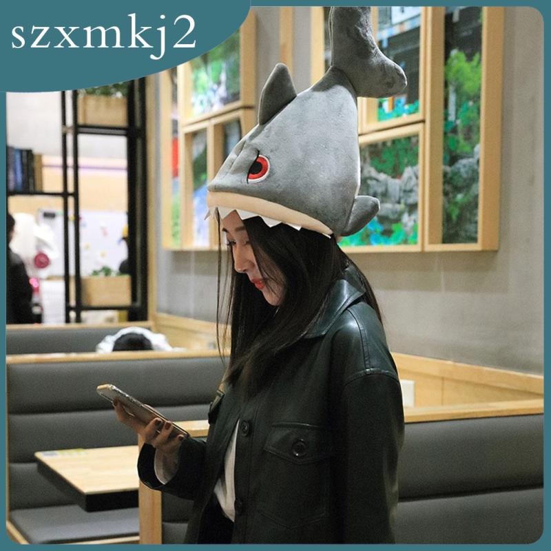 Mũ Hình Cá Mập Vui Nhộn Phụ Kiện Chụp Ảnh Cho Người Lớn szxmkj2