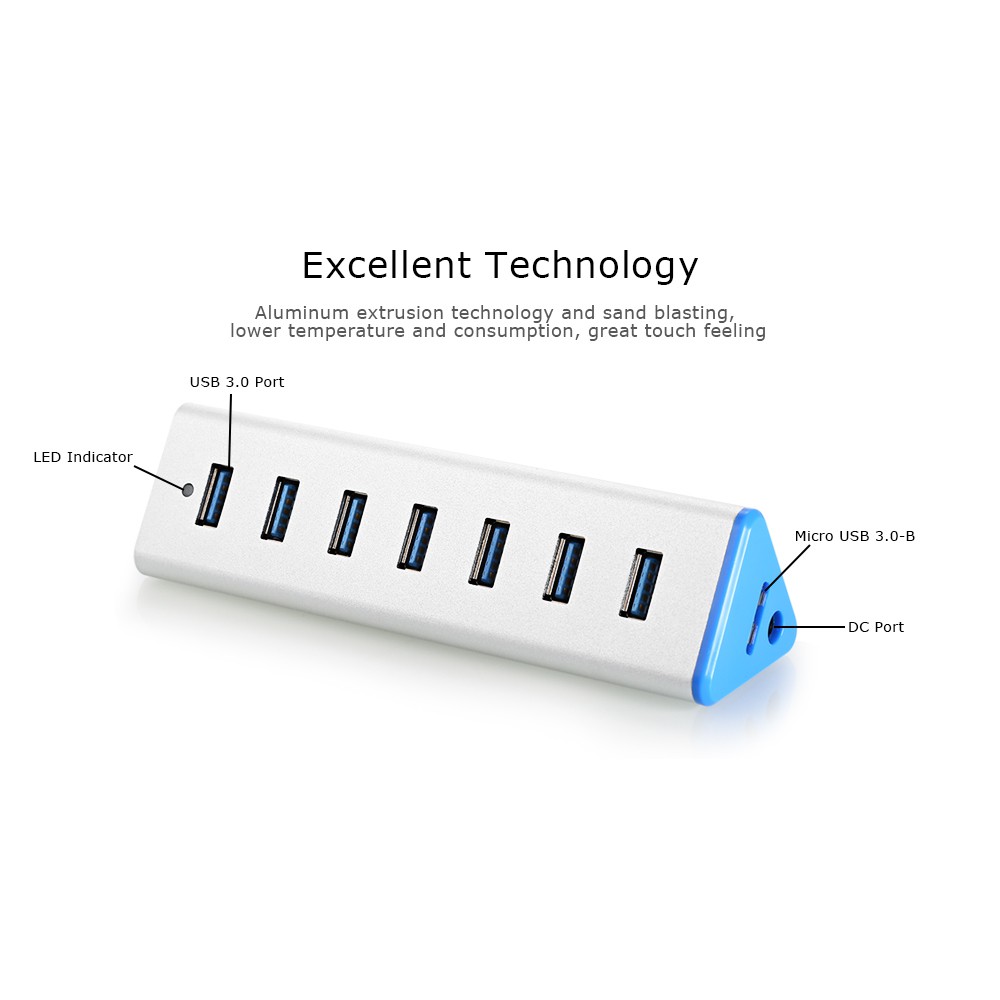 Hub USB 7 cổng SSK 3.0 SHU 370