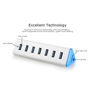 HUB USB 7 CỔNG 3.0 SSK SHU370