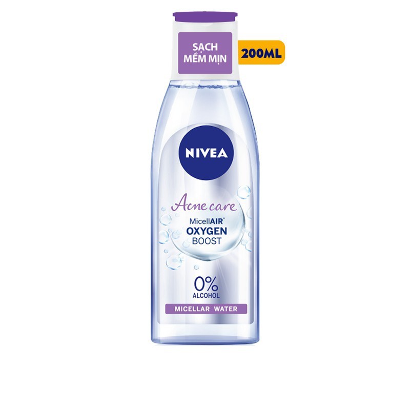 Nước Tẩy Trang NIVEA Cho Da Mụn NIVEA Acne Care Makeup Clear Micellar Water 200ml