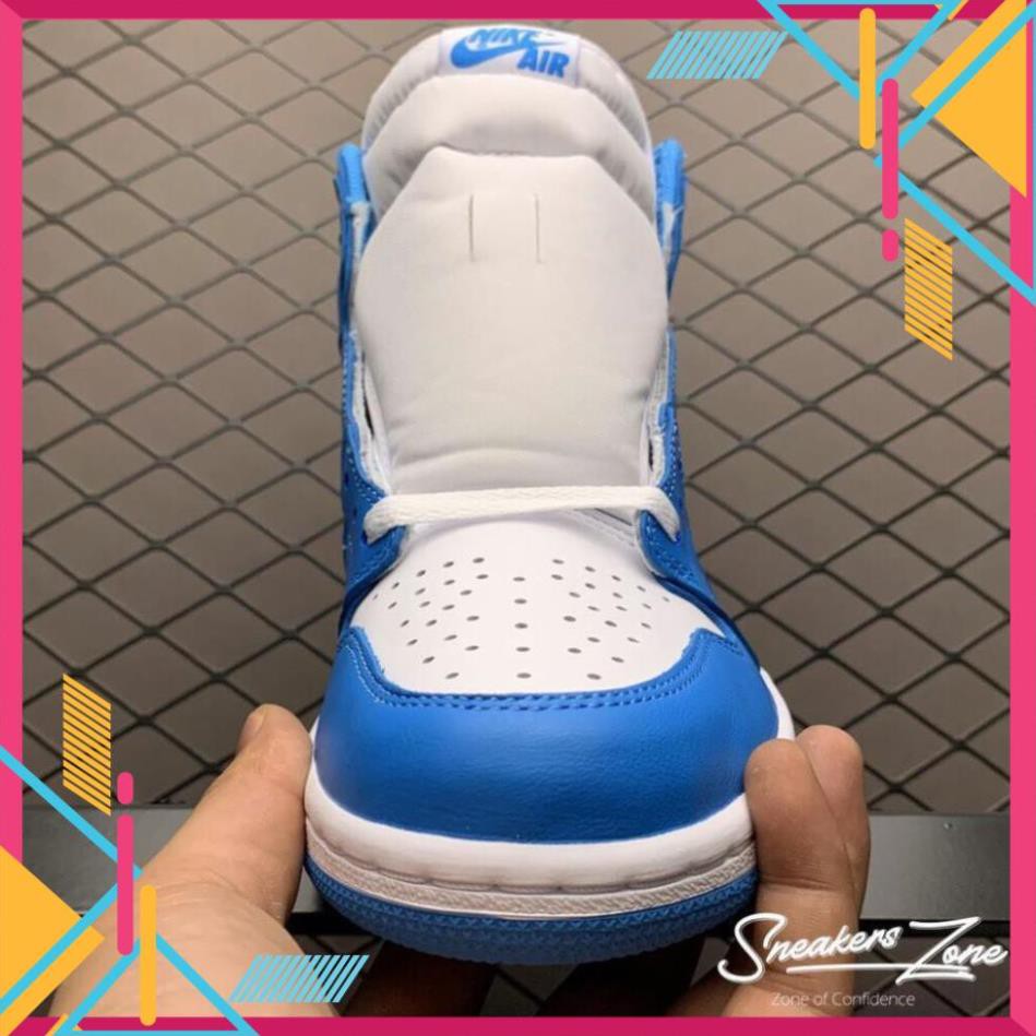 Giày Sneaker 𝐍𝐈𝐊𝐄 AIR 𝐉𝐎𝐑𝐃𝐀𝐍 𝟏 Xanh Dương Cao Cổ Full Size Nam Nữ