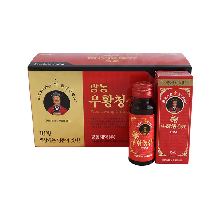 An Cung Ngưu Hoàng Hàn Quốc Hộp Đỏ Vũ Hoàng Thanh Tâm Chính Hãng dạng nước