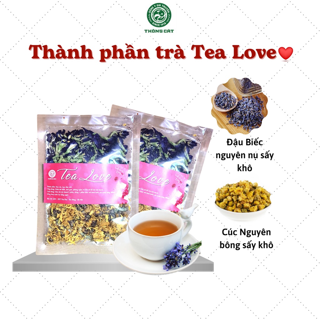 Trà tình yêu Tea Love Thông Cát - Món quà ngọt ngào gửi tặng người mình yêu