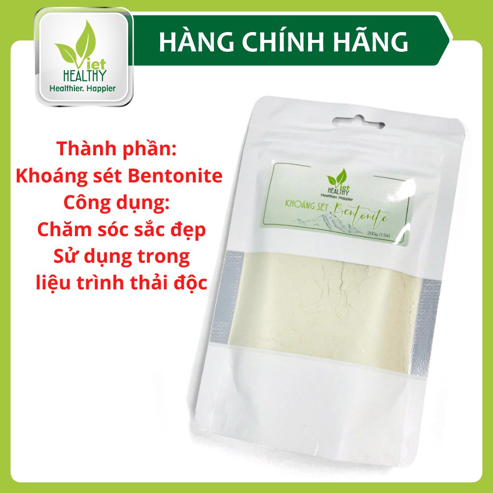 Khoáng sét Bentonite Clay 200g Viet Healthy