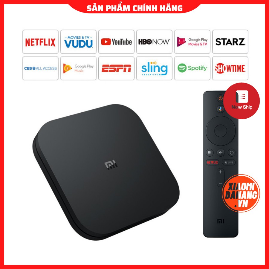 Android Tivi Box Xiaomi MiBox S 4K  MDZ-22-AB (PFJ4086EU) MODEL 2021 - Hàng Chính Hãng Digiworld