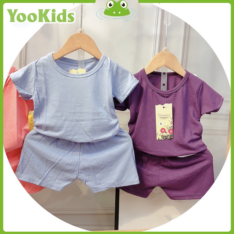 Bộ Đồ Bé Gái -SALE- Đồ Bộ Cho Bé Chất Cotton Thấm Hút Mồ Hôi Co Giãn Cho Bé Từ 6 - 18kg YOOKIDS Size 0 - 5 Tuổi