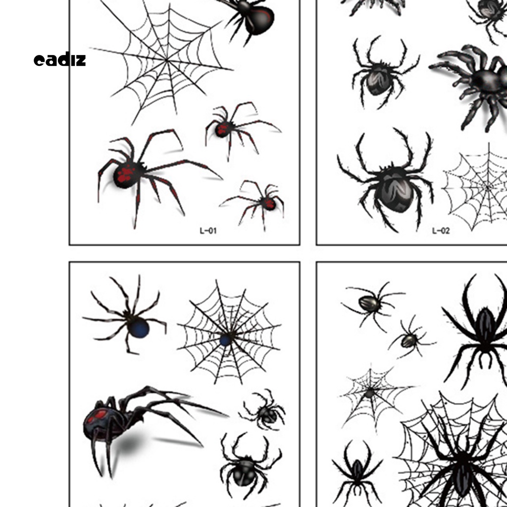 Hình Xăm Dán Tạm Thời Chống Thấm Mồ Hôi Phong Cách Halloween