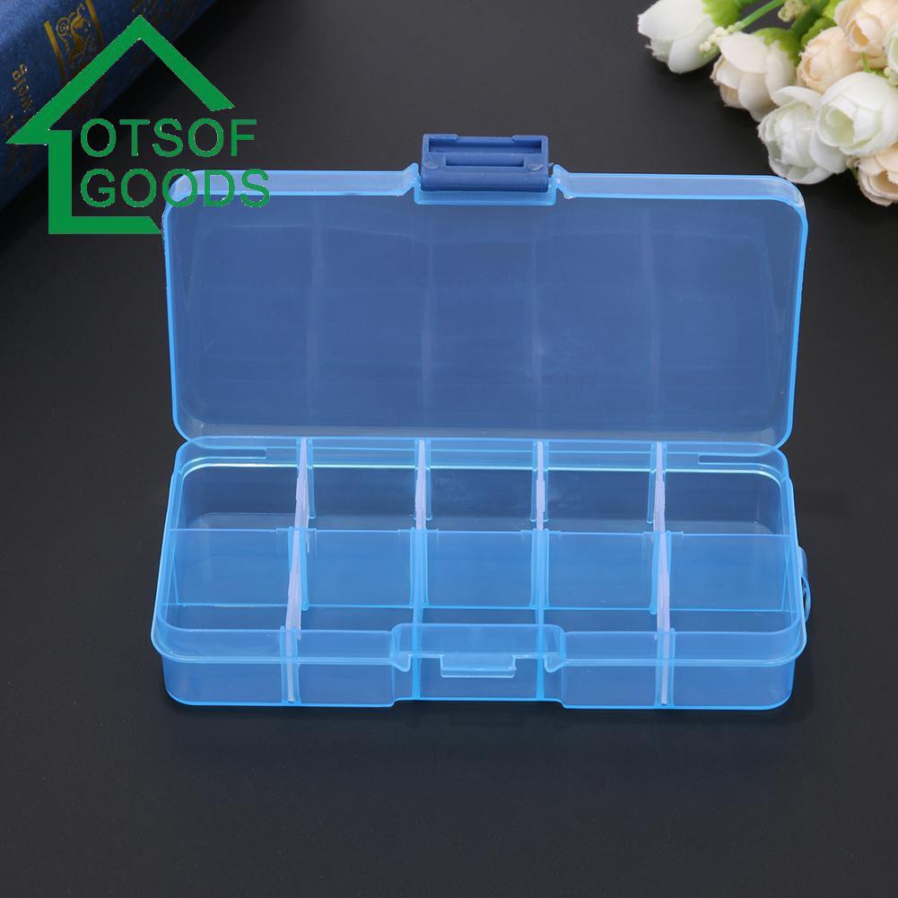 Hộp nhựa 10 ngăn đựng thuốc/ trang sức tiện lợi