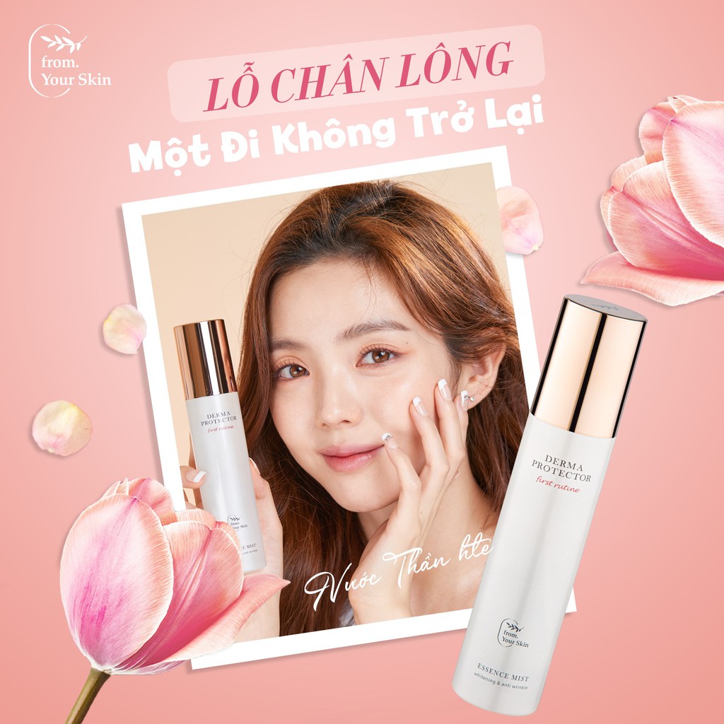 Xịt Khoáng Mờ Nám Dưỡng Da Căng Bóng Derma Protector Essence Mist 120ml FROM YOUR SKIN