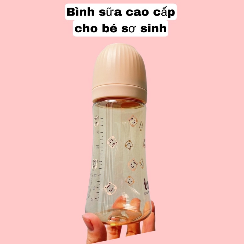 Bình sữa thỏ/ sóc Tovi and Molly x Dot to Dot Hàn Quốc size 180ml/ 280ml (DOTTODOT)
