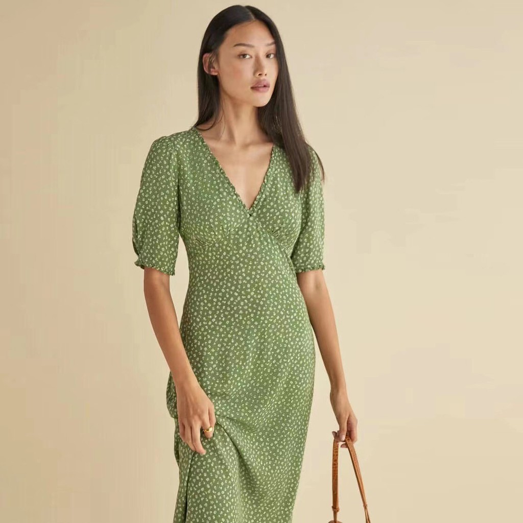 Đầm Zara hoa nhí mặc thon gầy tôn dáng DH1DDDG69N10
