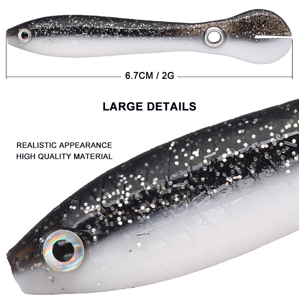 Set 5 Mồi Giả Nhử Cá 2g Chất Lượng Cao Kèm Hộp Đựng