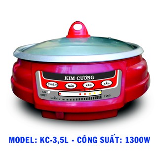Nồi lẩu điện 3.5 lít kim cương kc-35ld