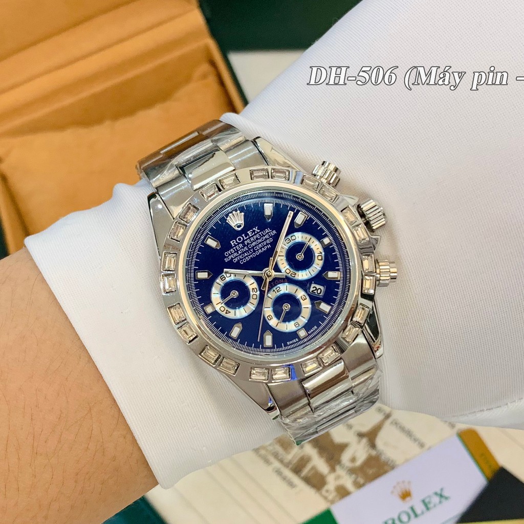 [Full box như ảnh] Đồng hồ nam Rol cao cấp Bản 40mm siêu cấp tặng vòng tay và hộp xịn trangmoonshop