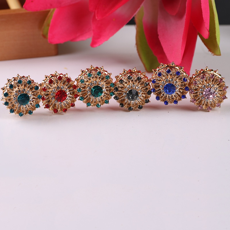 Ghim Cài Khăn Choàng Đính Đá Phong Cách Hồi Giáo Thời Trang