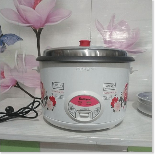Nồi Cơm Điện Công Nghiệp Eastgem 13l Có Xửng Hấp