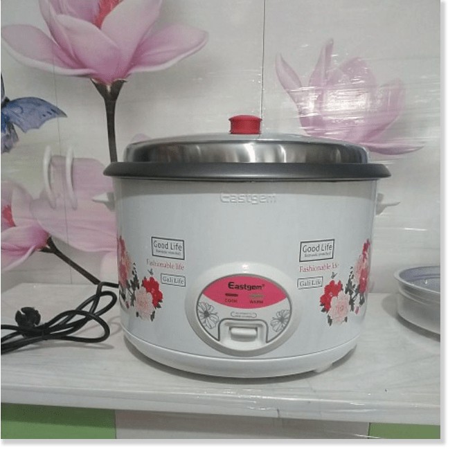 [BÁN CHẠY] Nồi Cơm Điện Công Nghiệp Eastgem 13l Có Xửng Hấp