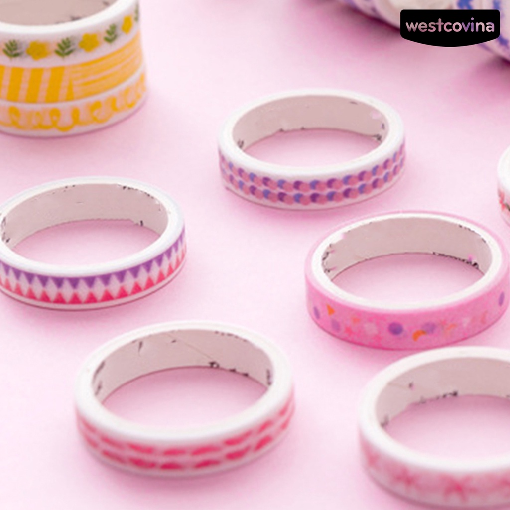 [Hot]✍Cuộn Băng Keo Giấy Họa Tiết Trái Dâu Dễ Thương