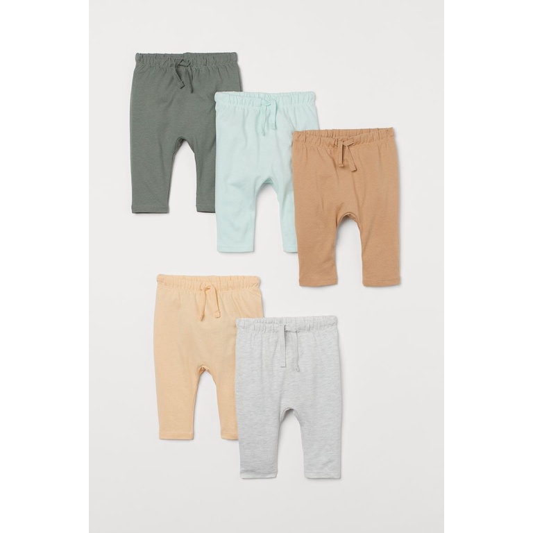 Set 5 quần cotton HM UK cho bé, quần cotton HM UK săn SALE cho bé.