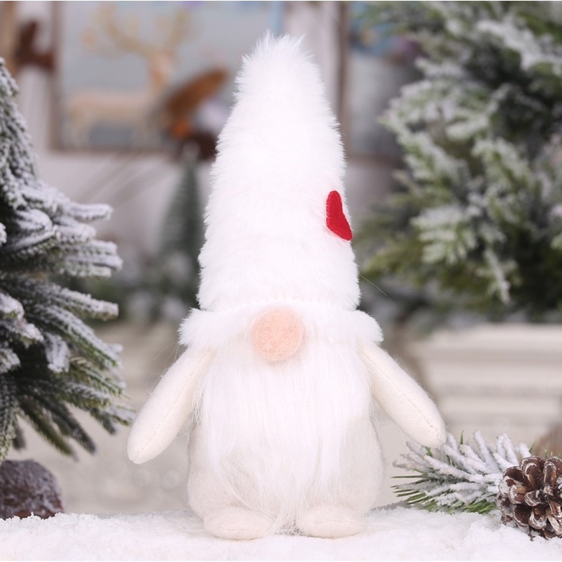 NHỒI BÔNG THẦN LÙN GIỮ VƯỜN TRANG TRÍ GIÁNG SINH - Plump gnome Xmas decoration