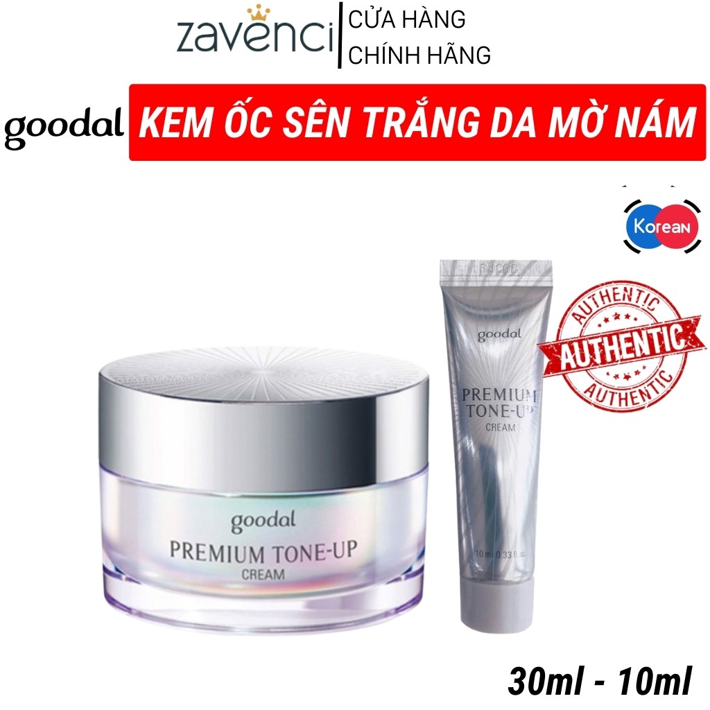 Kem Dưỡng Trắng Da Ốc Sên GOODAL Premium Snail Tone Up Cream (mini - 10ml)