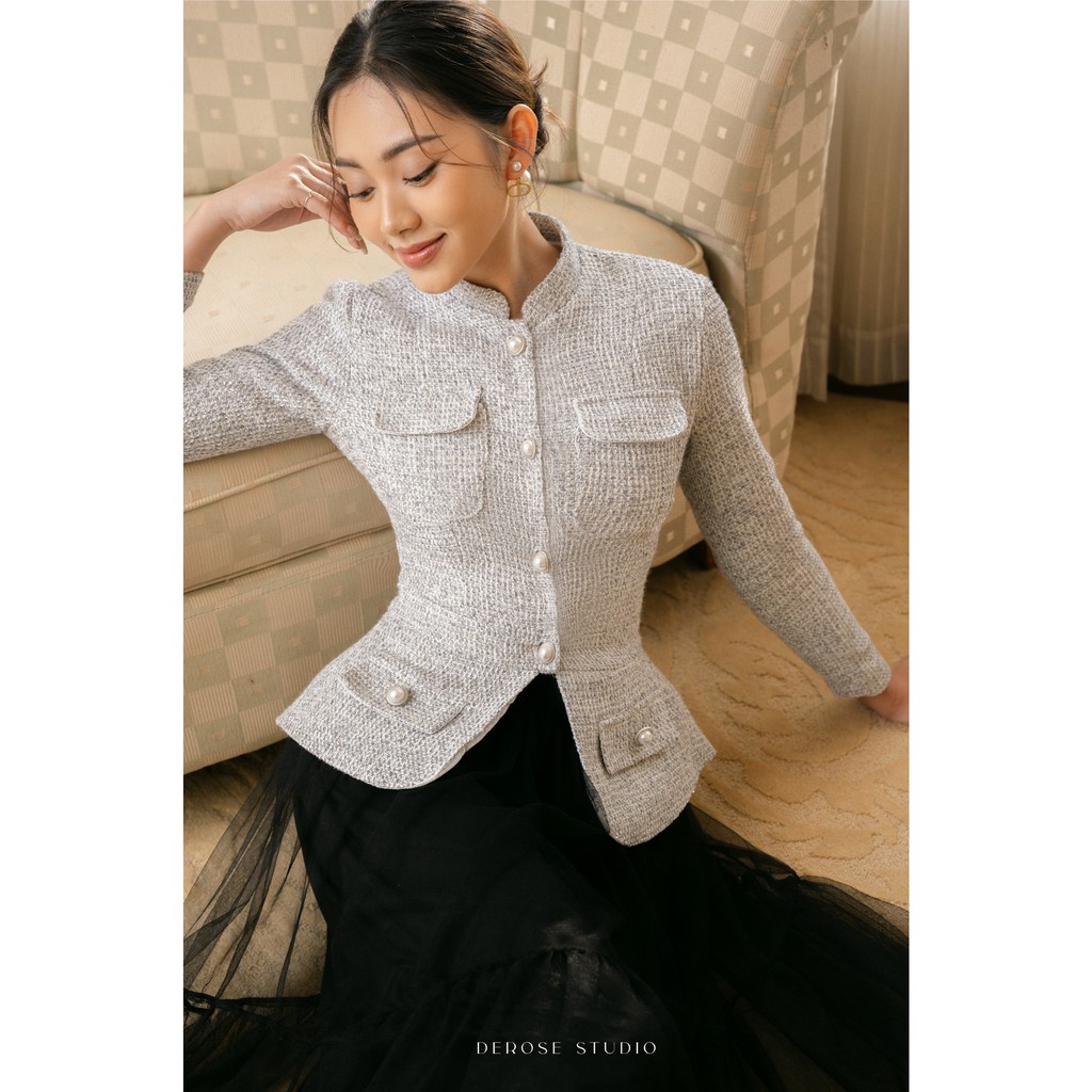 𝗔𝗨𝗗𝗥𝗘𝗬 𝗧𝗢𝗣 - Áo Tweed sang trọng